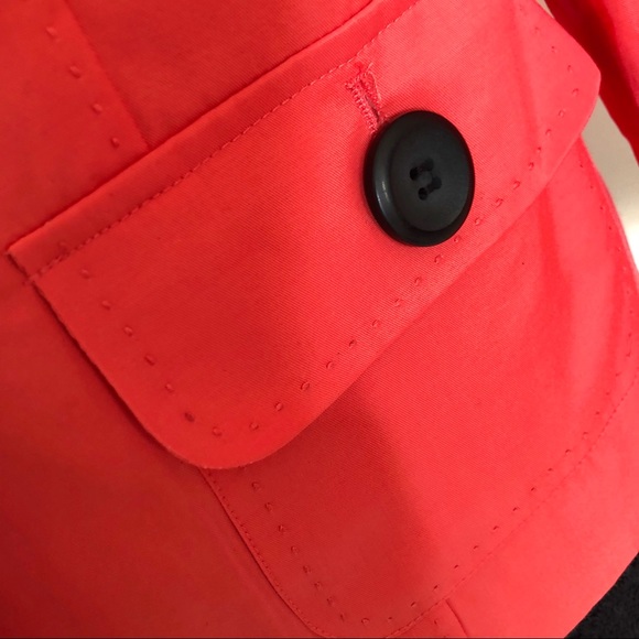 Coral Orange Lightweight Spring Blazer - Picture 2 of 8